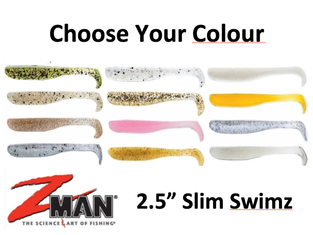 ZMan Slim SwimZ Soft Plastic Lure 2.5 8pk – LeisureDirect
